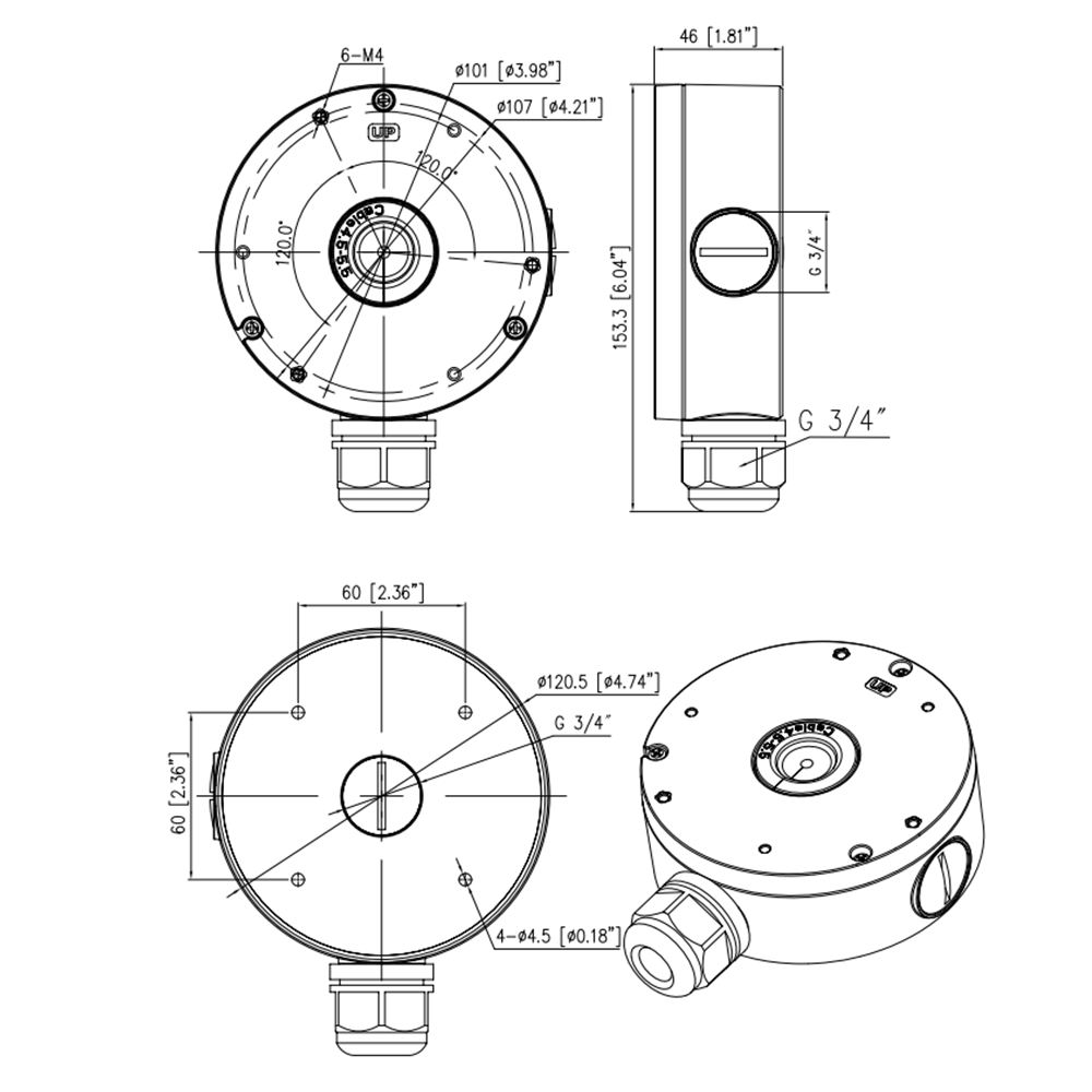 Junction Box for Cameras